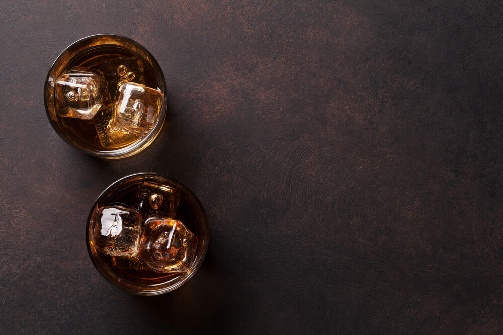 Glass of whisky.