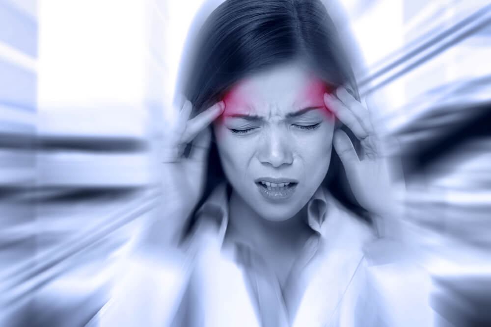 Headache due to anxiolytics.