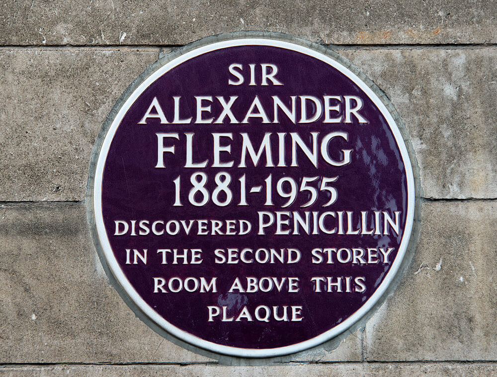 Alexander fleming plaque.
