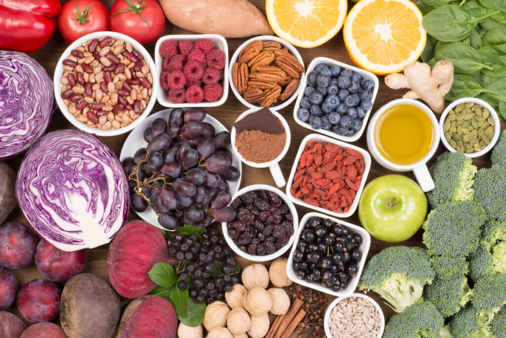 Alimentos con antioxidantes.