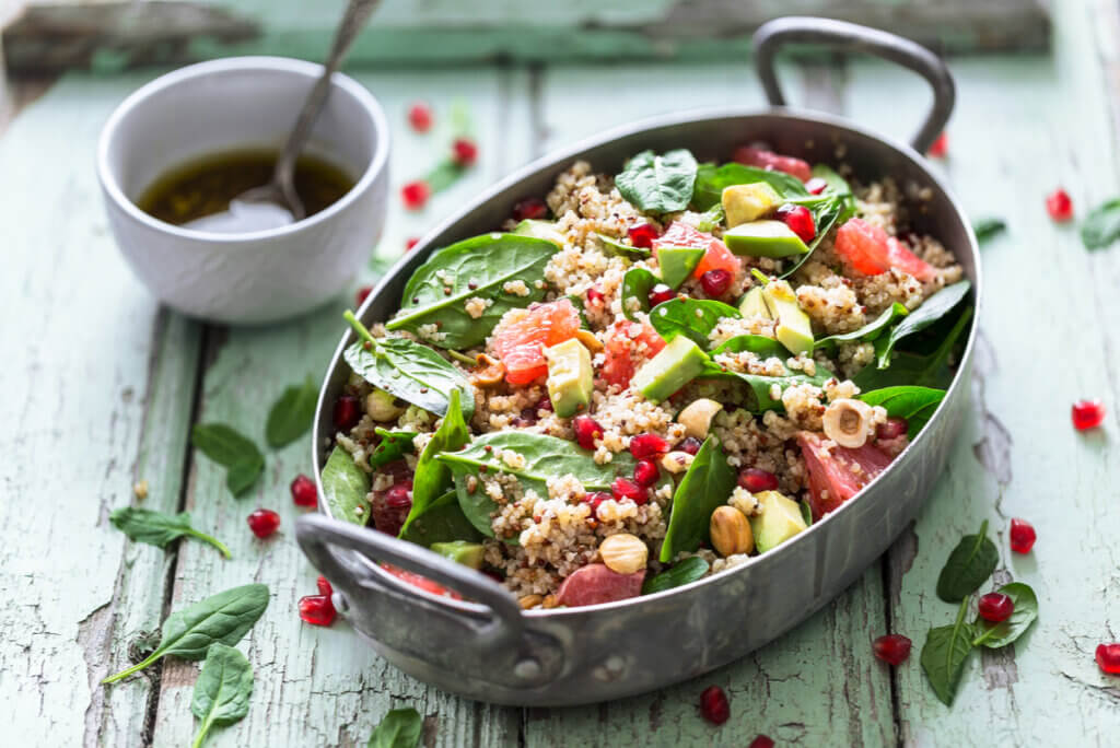Ensalada con quinoa.
