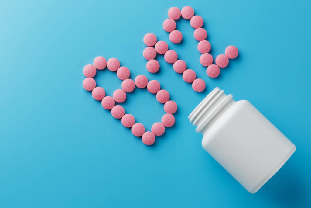 Vitamin B12 supplement.