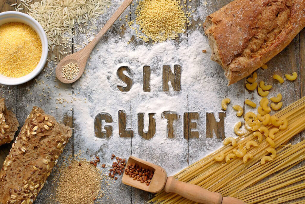 Alimentos sin gluten para la celiaquía.