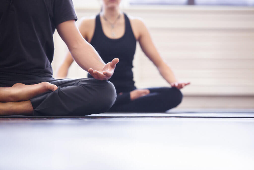 Meditación en grupo.