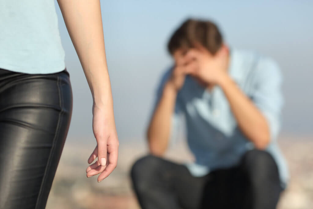 Ruptura emocional de una pareja.