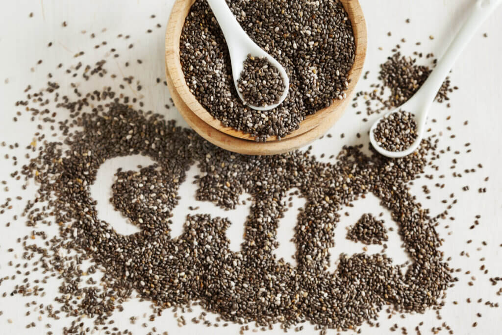 Chia seeds have fiber.