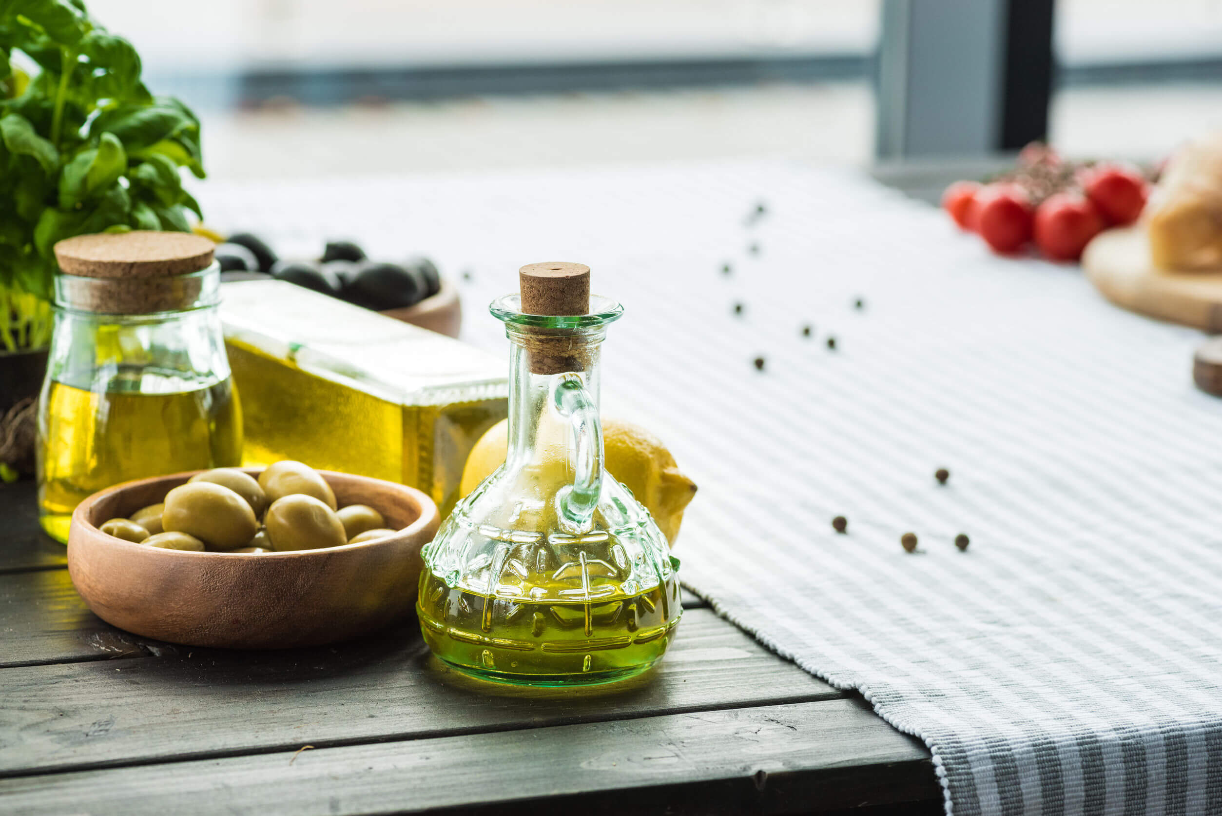 Types d'huile d'olive.