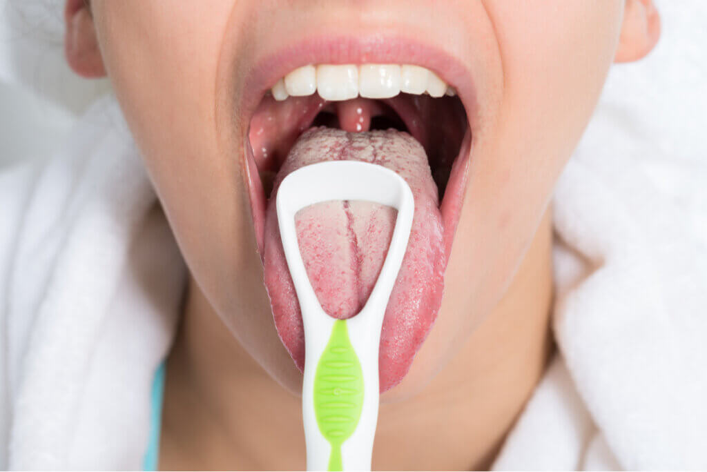 Cepillo para cepillar lengua.