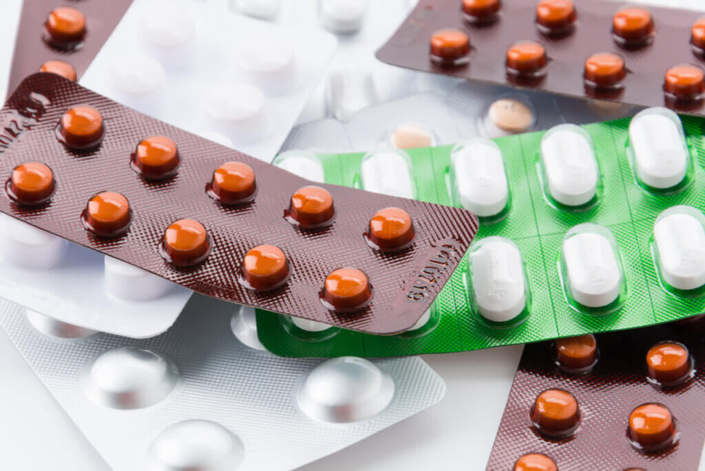 Analgésicos en pastillas.