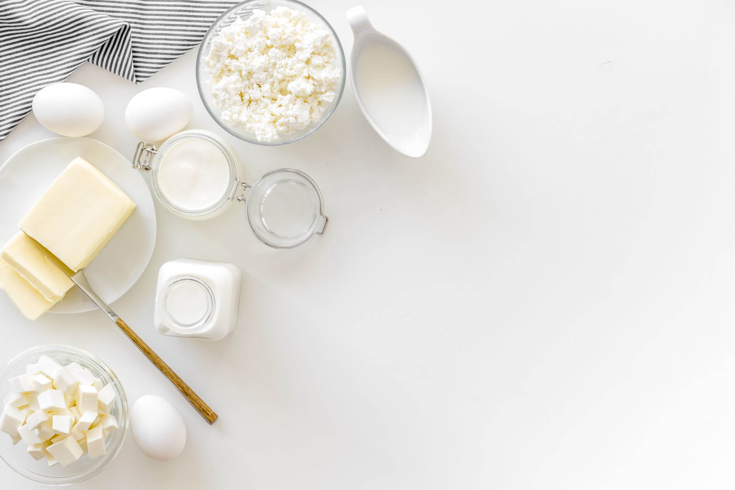 Dairy products and eggs.