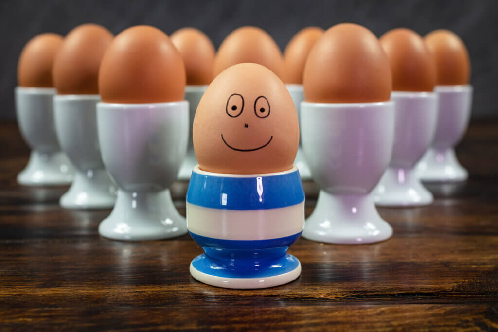 Eggs in the diet for lactose intolerance.