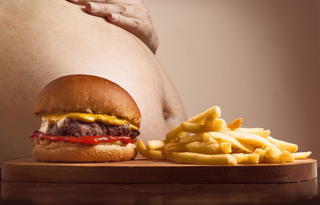 A bloated stomach and the influence of diet
