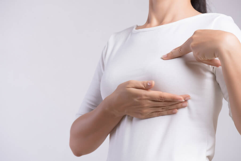Autoexamen en el cáncer de mama.
