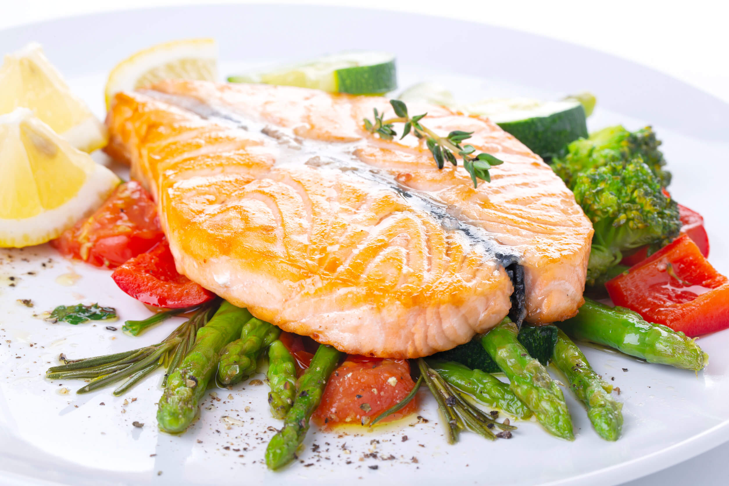 Among the foods with the most vitamin D is salmon.