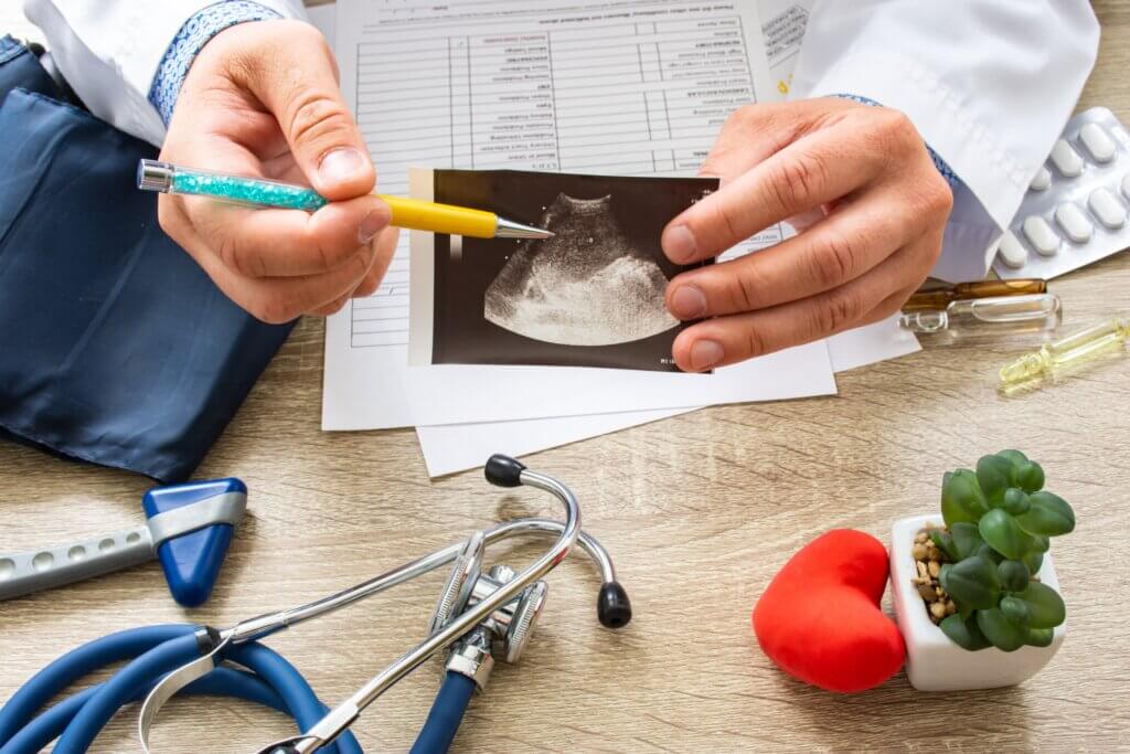 Vette lever wordt gediagnosticeerd door middel van echografie