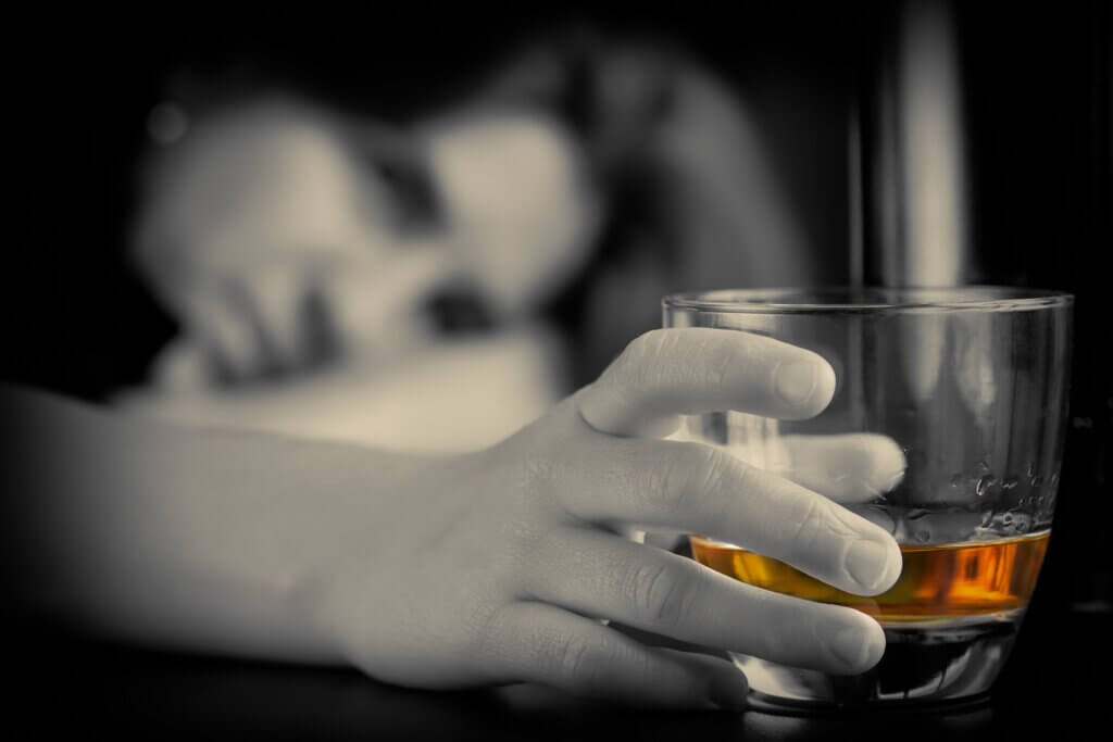 Vette lever veroorzaakt door alcoholgebruik