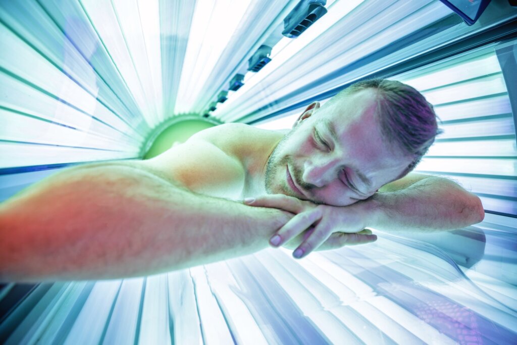 Tanning curiosities include tanning beds